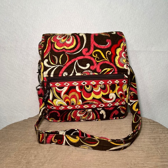 Vera Bradley Handbags - Vera Bradley Puccini Crossbody Messenger Bag retired‎ pattern Boho Whimsigoth